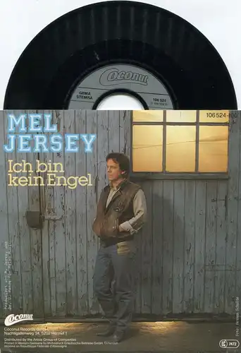 Single Mel Jersey: Ich bin kein Engel (Coconut 106 524-100) D 1984