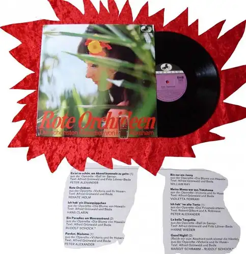 25cm LP Rote Orchideen