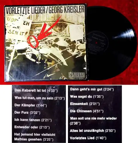 LP Georg Kreisler: Vorletzte Lieder (Preiser 1C 062-94 083) D 1972