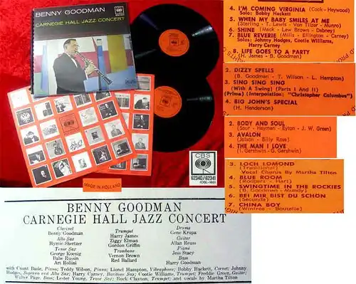 2LP Benny Goodman: Carnegie Hall Jazz Concert Spiralalb