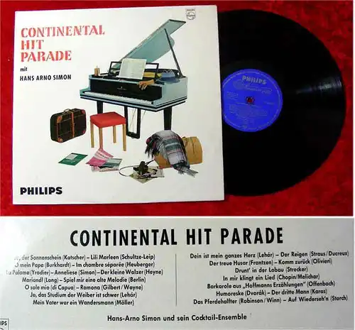 LP Hans Arno Simon: Continental Hit Parade (Philips)