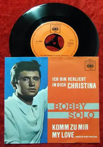 Single Bobby Solo: Ich bin verliebt in Dich Christina (CBS 1654) D 1964