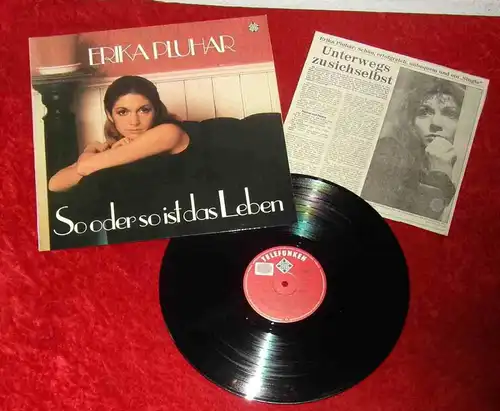 LP Erika Pluhar: So oder so ist das Leben (Telefunken SLE 14 762-P) D 1974