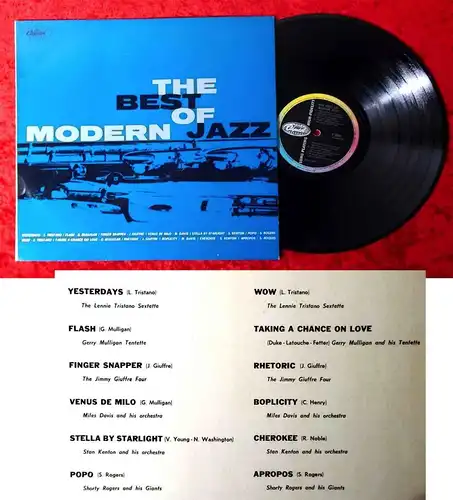 LP Best of Modern Jazz (Capitol T 20 187) Italien feat Lennie Tristano....