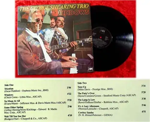 LP George Shearing Trio Windows 1978 MPS