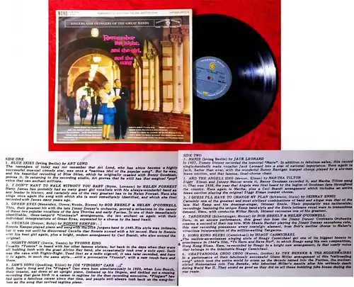 LP Remember The Night, and the girl, and the song (Warner Bros. WM 4050) UK 1961