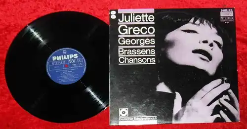 LP Juliette Greco:& Georges Brassens: Chansons (Philips H 827) Clubauflage