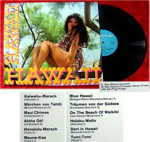 LP Moana Quartett Trauminsel Hawaii