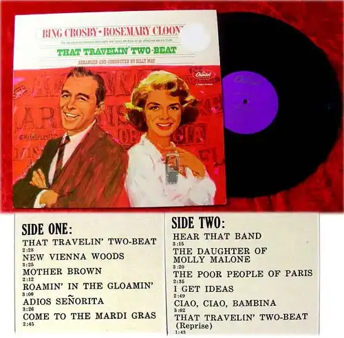 LP Bing Crosby & Rosemary Clooney That Travelin Two-Bea