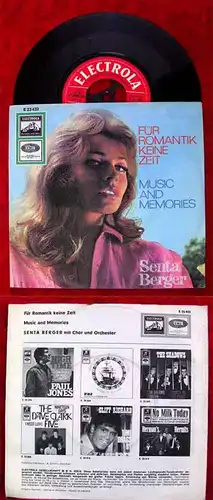Single Senta Berger: Für Romantik keine Zeit (Electrola E 23 433) D 1965