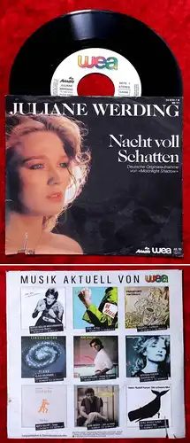 Single Juliane Werding: Nacht voll Schatten (WEA 24-9701-7-N) D 1983
