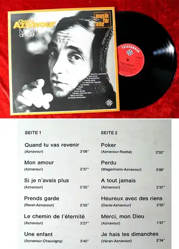 LP Charles Aznavour: Merci Mon Amour (Telefunken NT 623) D