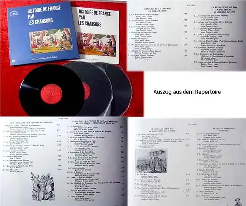 3LP Box Histoire de France par les Chansons mit Booklet