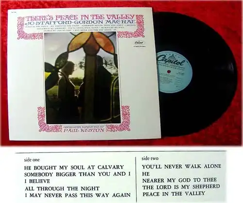 LP Jo Stafford Gordon MacRae Theres Peace in the Valley