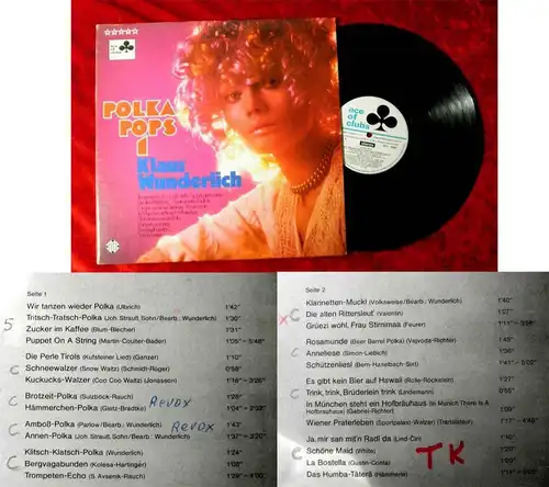 LP Klaus Wunderlich: Polka Pops 1 (Telefunken Ace of Clubs SCL 2060) Canada 1972