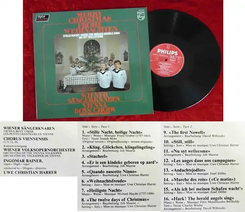 LP Wiener Sängerknaben: Merry Christmas - Frohe Weihnachten (Philips 6514 318)