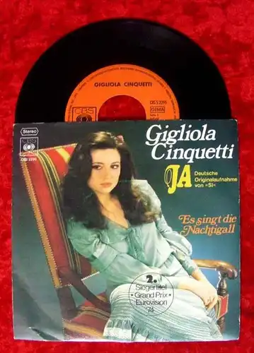 Single Gigliola Cinquetti Ja Grand Prix Eurovision 1974