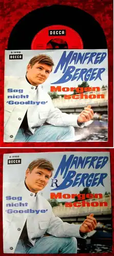Single Manfred Berger: Sag nicht Goodbye (Decca D 19 910) D 1968