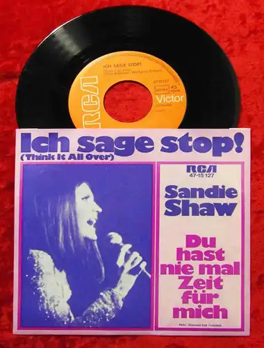 Single Sandie Shaw: ich sage Stop! (RCA 47-15 127) D