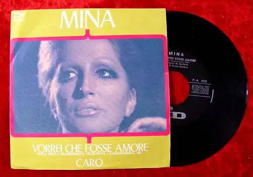 Single Mina: Vorrei Che Fosse Amore (1968) CGD 1012 Italien