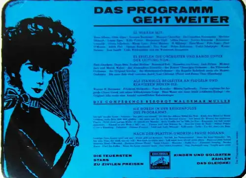 LP Das Programm geht weiter (Electrola E 83 270) D 