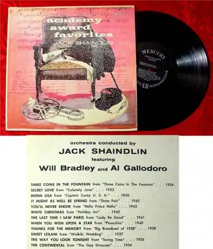 LP Jack Shaindlin Academy Award Favorites Mercury