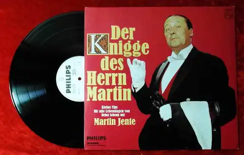 LP Martin Jente: Der Knigge des Herrn Martin (Philips 841 813 PSY) D 1968 Promo