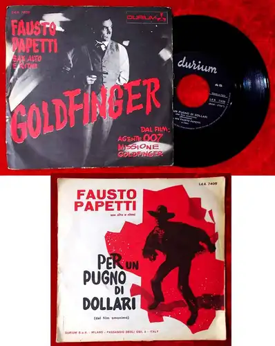 Single Fausto Papetti: Goldfinger (Durium LDA 7408) Italien 1964