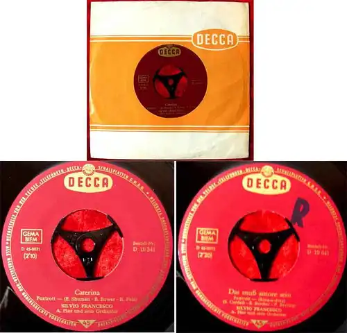 Single Silvio Francesco: Caterina (Decca 19 341) D