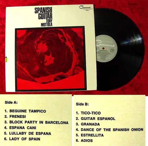 LP Tony Mottola: Spanish Guitar (Command 299 010) D 1965