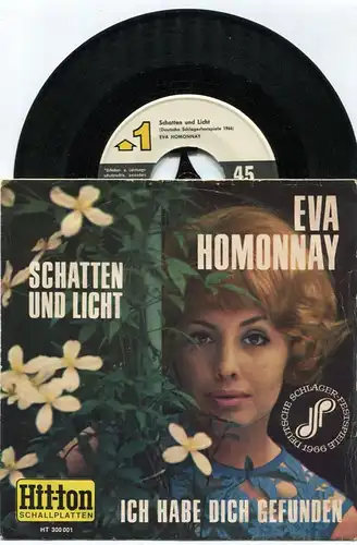 Single Eva Homonnay: Schatten und Licht (Hit-Ton 300001) D 1966