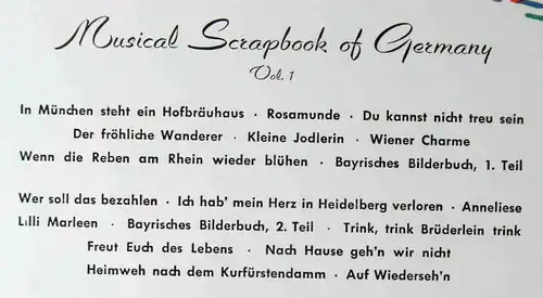 LP Musical Scrapbook of Germany Vol. 1 (Telefunken LT 6582) D