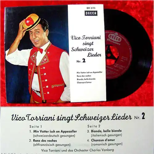 EP Vico Torriani singt Schweizer Lieder Nr. 2 (Decca) D