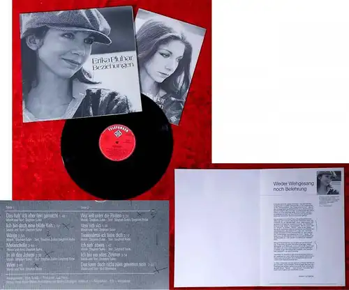 LP Erika Pluhar: Beziehungen (Telefunken 623640 AS) D 1978 mit Pressemappe