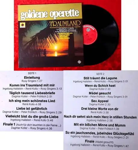 LP Goldene Operette: Traumland (Gesamtaufnahme) (Telefunken Hör Zu 622978 AF) D