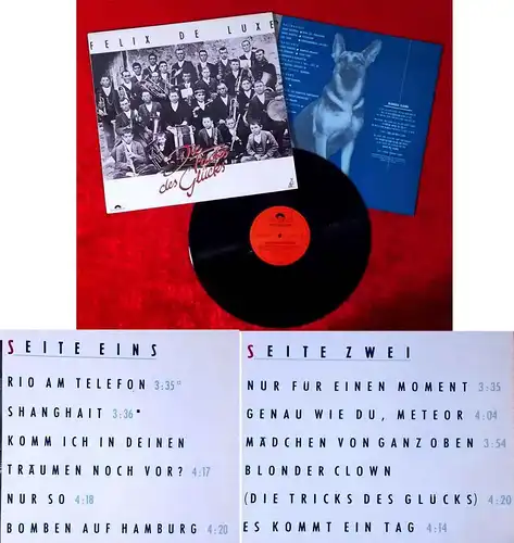 LP Felix de Luxe: Die Tricks des Glücks (Polydor 827 667-1) D 1985
