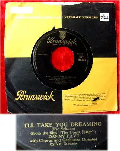 Single Danny Kaye: Life could not better be (Brunswick) D