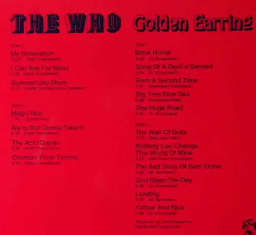 2LP Who & Golden Earring: Pop History (Polydor /) D 1970