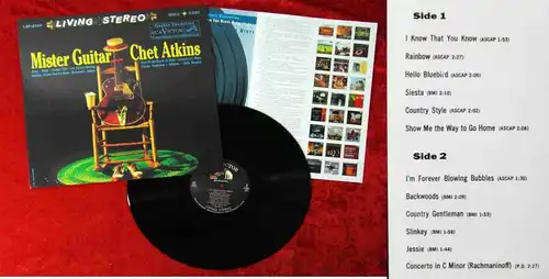 LP Chet Atkins: Mister Guitar (RCA Living Stereo LSP-2103)  180g Vinyl