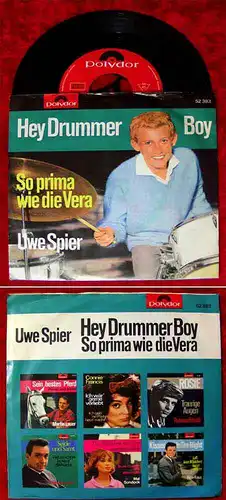 Single Uwe Spier: Hey Drummer Boy (Polydor 52 383) D