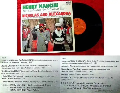 LP Henry Mancini Nicholas and Alexandra