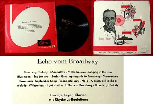 25cm LP George Feyer: Echo vom broadway
