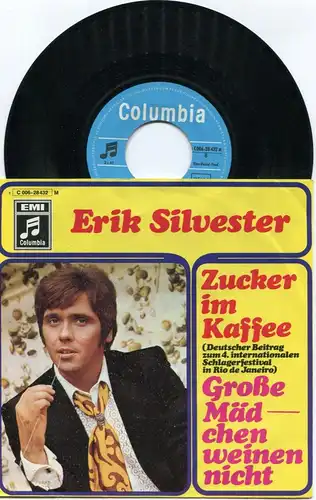 Single Erik Silvester: Zucker im Kaffee (Columbia 1C 006-28 432) D 1969
