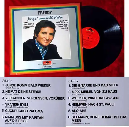 LP Freddy Quinn: Junge komm bald wieder (Polydor Prisma 2485 051) NL
