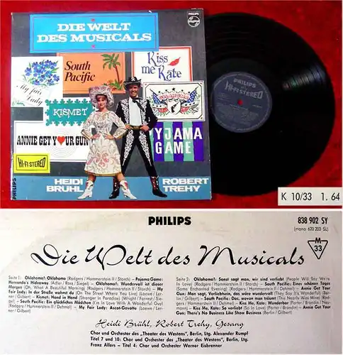 LP Die Welt des Musicals Heidi Brühl Robert Trehy 1964