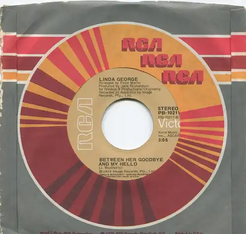 Single Linda George: Mamas Little Girl (RCA PB-10211) US 1974 Musterplatte