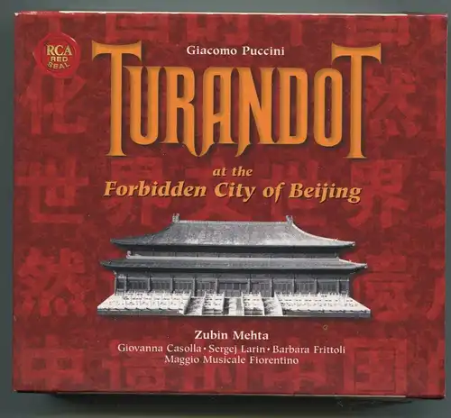 2CD Puccini Turandot At Forbidden City of Beijing - Zubin Mehta (RCA)