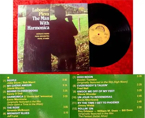 LP Lubomir Pleva Man with Harmonica