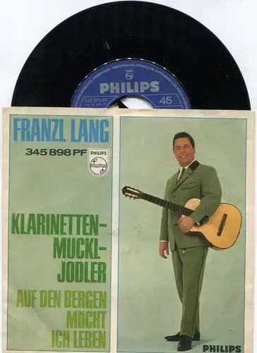 Single Franzl Lang: Klarinetten Muckl-Jodler (Philips 345 898 PF) D 1966