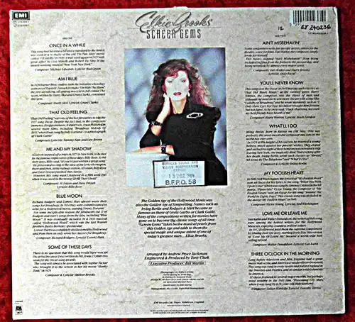 LP Elkie Brooks: Screen Gems (EMI EJ ) UK 1984